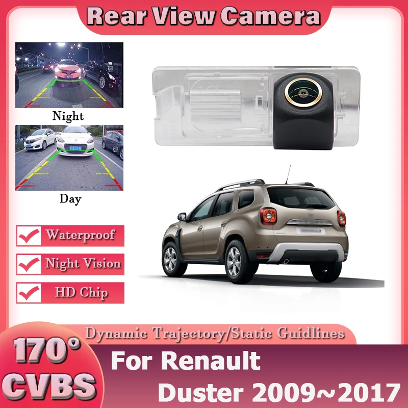 CCD HD Night vision Fisheye Lens Special Car Rear View Reverse backup Camera For Renault Duster 2009~2014 2015 2016 2017