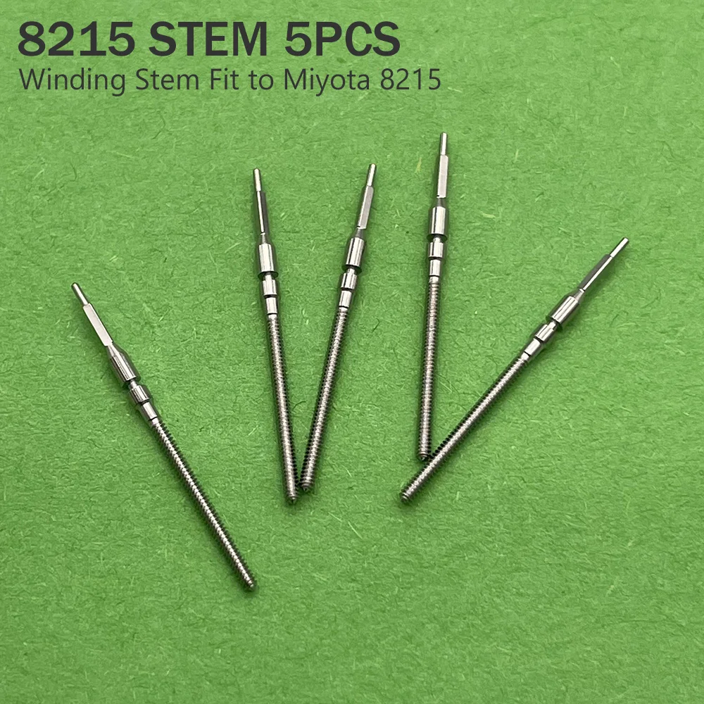 Miyota 8215 Winding Stem 5pcs Modification Replace Parts Original Stem Suit for 8215 Mechanical Movement