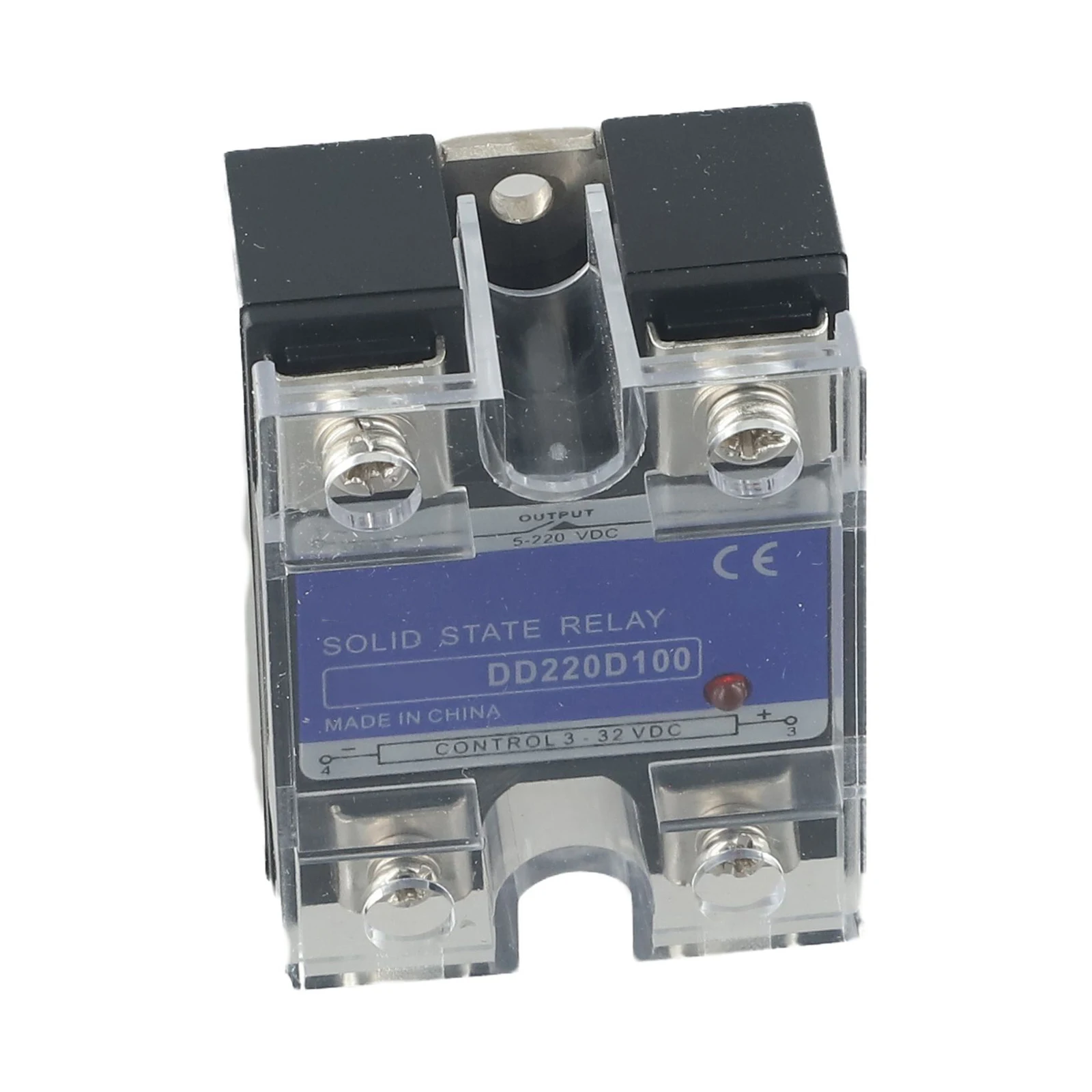 Reliable Non Contact Switch 100A Solid State Relay for Efficient DC Control LED Indicator Fast Heat Dissipation