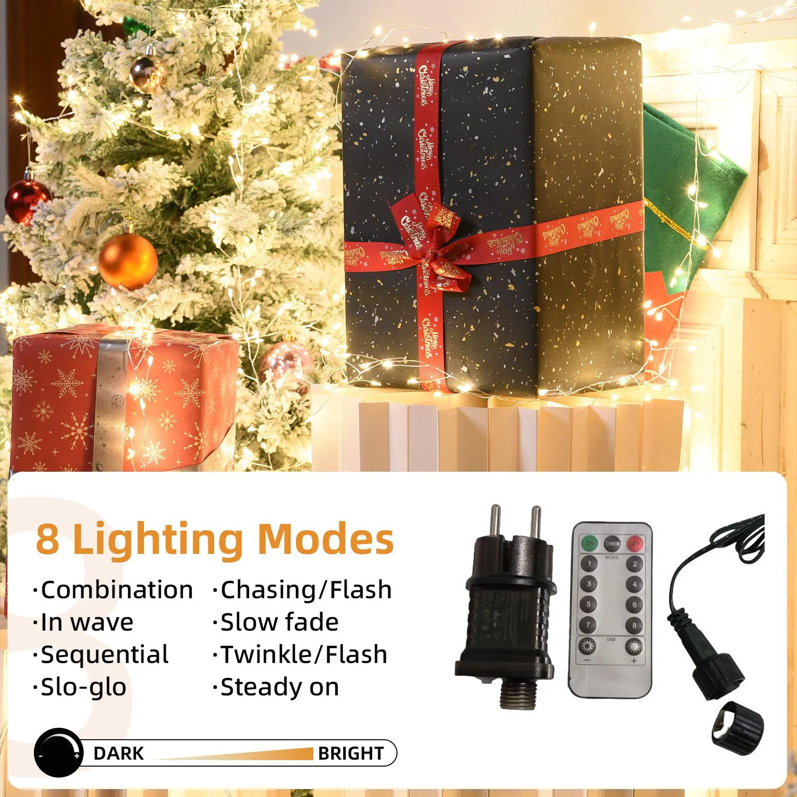 LED الألعاب النارية سلسلة أضواء الاتحاد الأوروبي/USB تيار مستمر الطاقة التحكم عن بعد هالوين جارلاند الجنية ضوء لحفل زفاف عيد الميلاد الديكور