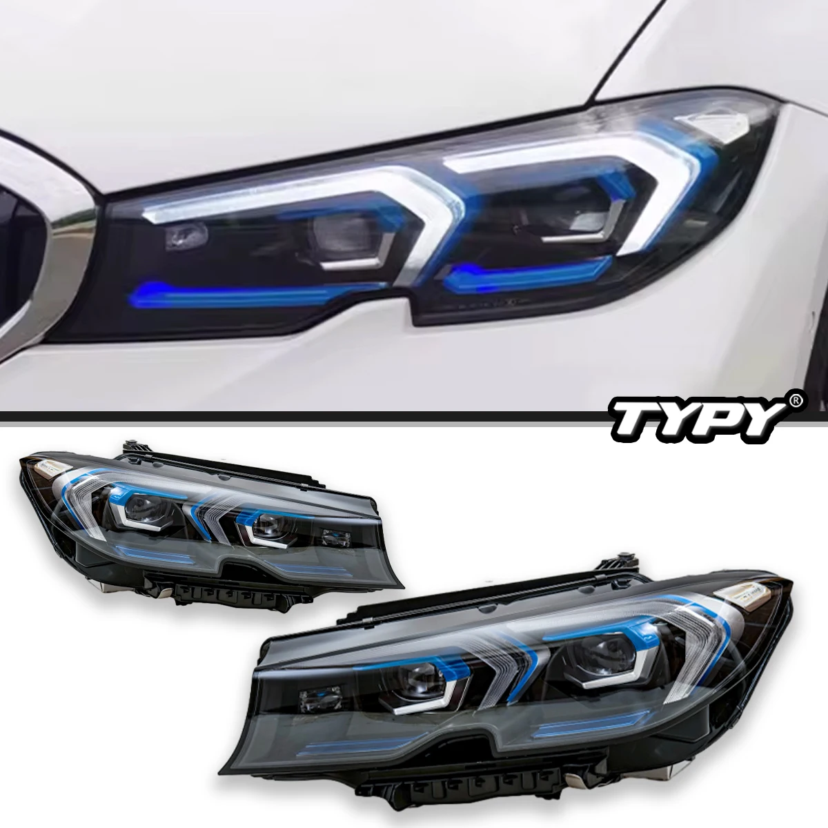 

TYPY Head Lamp For BMW 3 Series G20 G28 2019-2022 LED Projetor head Lamp Headlights Assembly Upgrade Accessories