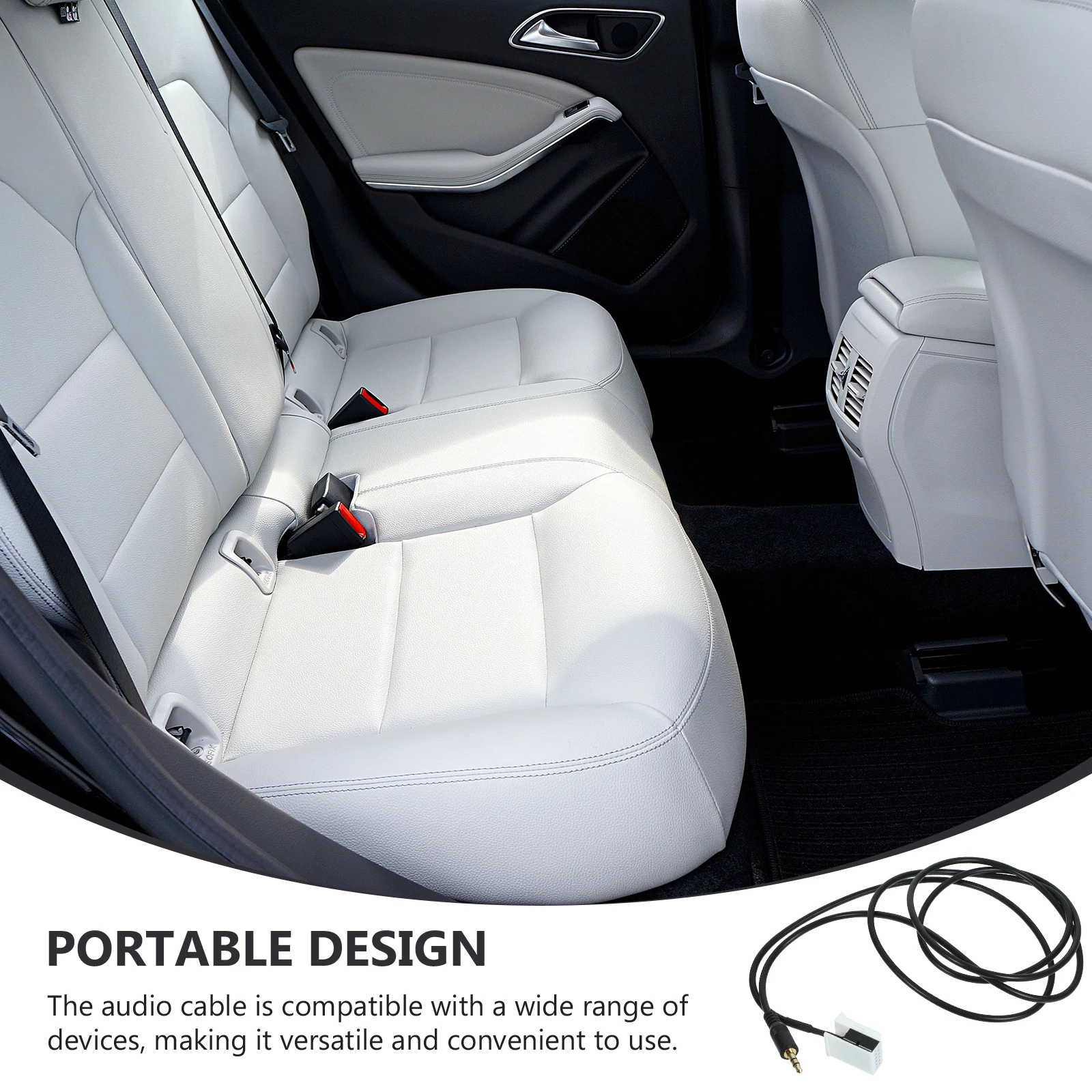 

Audio Cable Male Head Removal Tool Aux Connector for Car Line Input Black Adapter