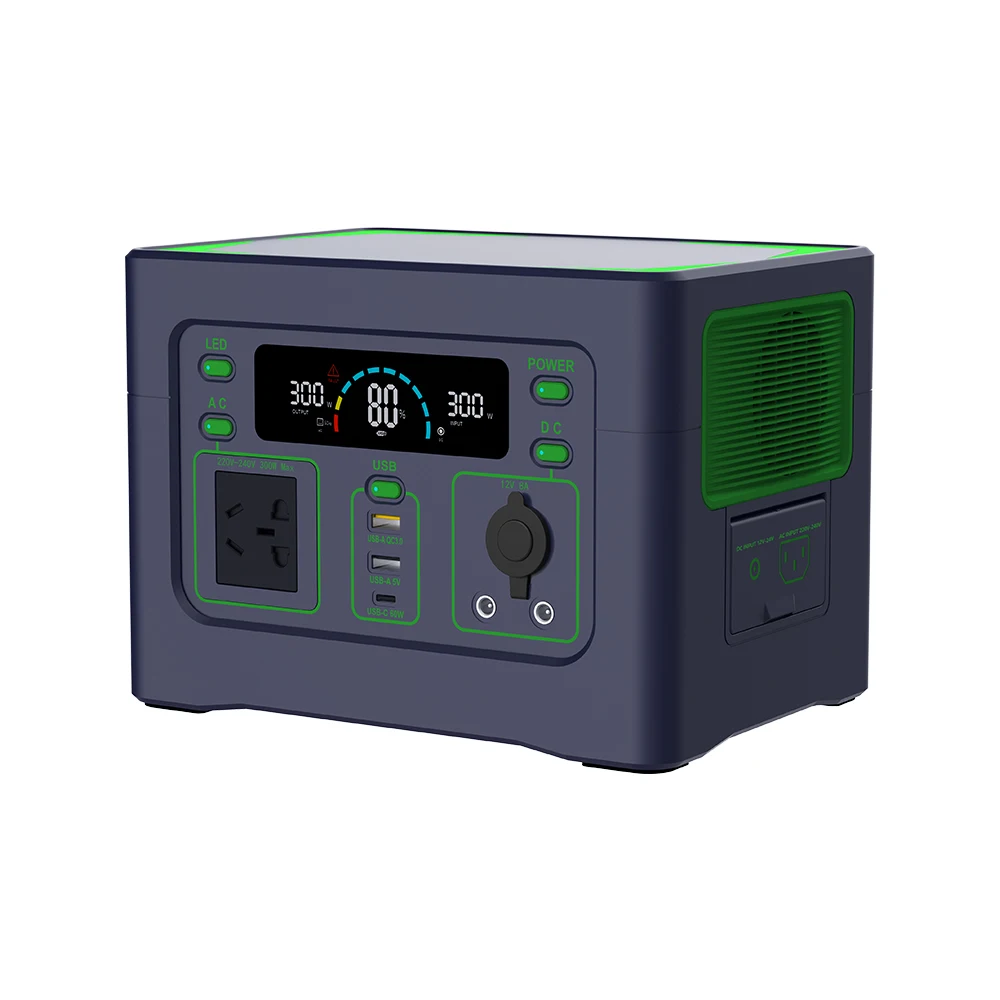 Lifepo4 batería de litio 110v 220v onda sinusoidal pura Mini todo en uno hogar exterior interior venta al por mayor nuevo generador Solar portátil 300w