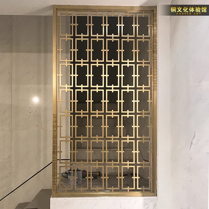 Tela divisória para lavatório de banheiro, sala de estar, varanda, bloqueio decorativo, oco esculpido, moderno e minimalista, treliça