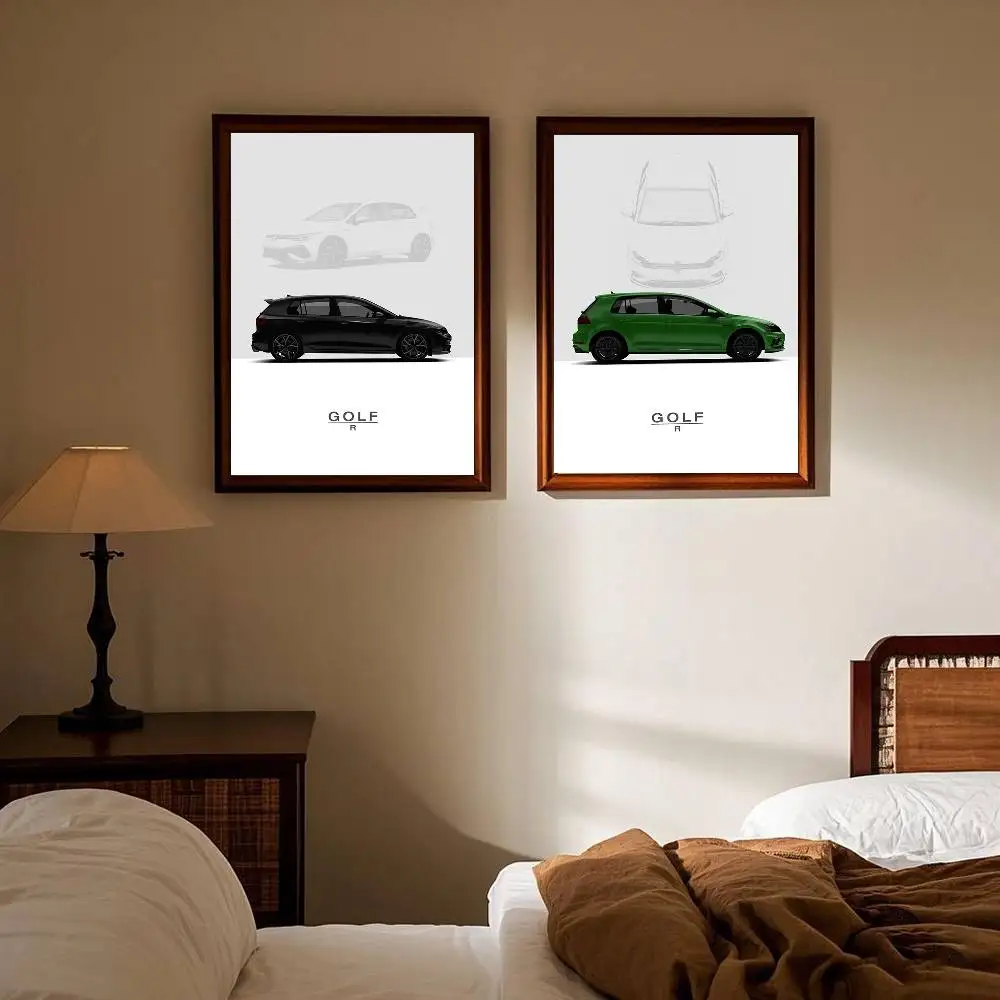 جولف 8 R GTI V-VW 2022 ملصق ذاتي اللصق لغرفة النوم ديكور المنزل ملصقات عالية الجودة اللوحة جدار الفن