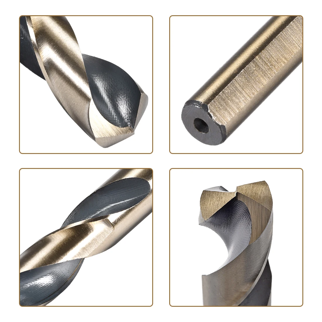150mm HSS Twist Drill Bit Set Reduced Shank 15/16/17mm 0.39-1/2 Inch Stainless Steel Metal Drilling Bit Set for Industrial Use
