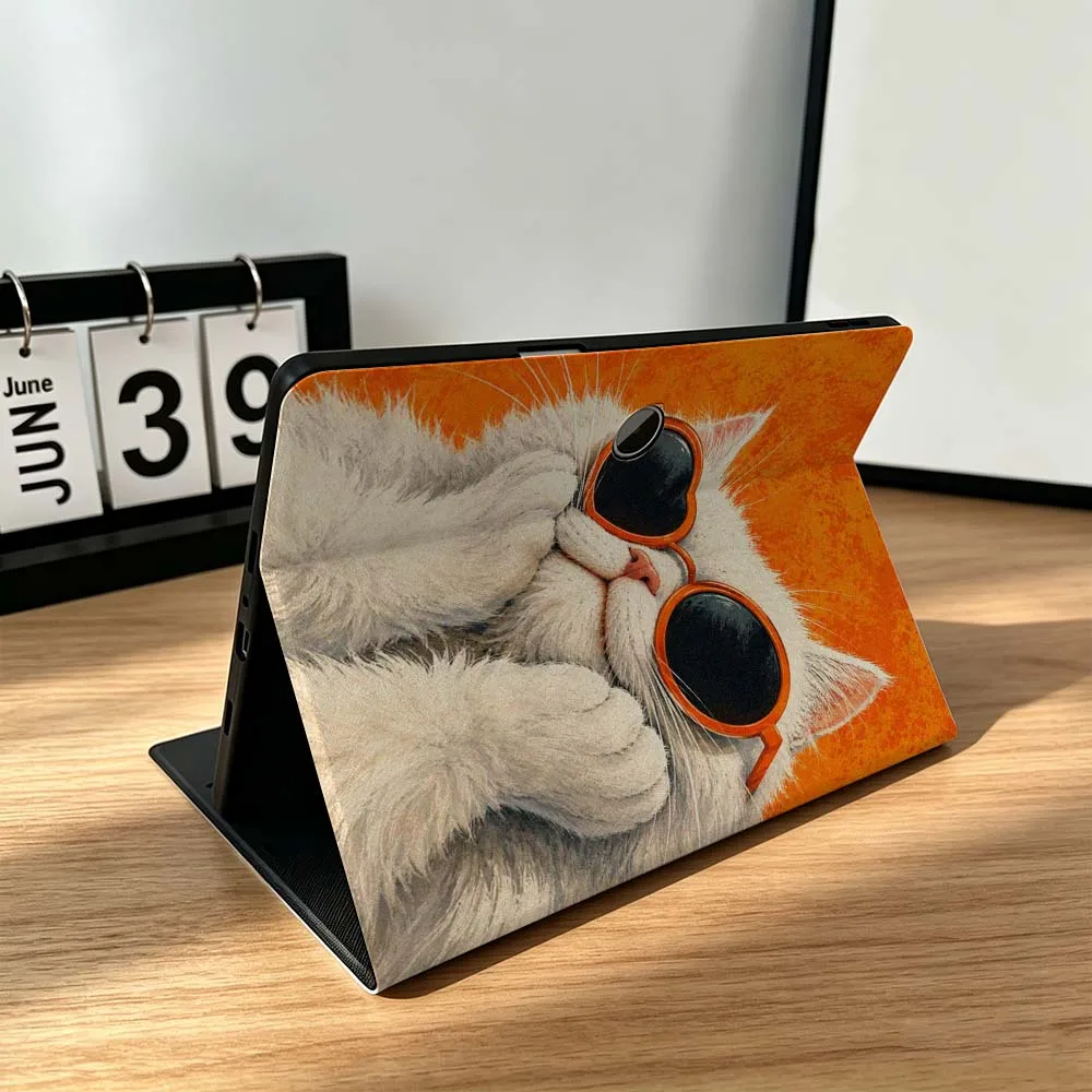 Cartoon Orange Cat Sunglasses Gift For OPPO VIVO IQOO OnePlus Realme Infinix Pad Pro 13 12.1 11.61 11.4 11 inch Tablet Case