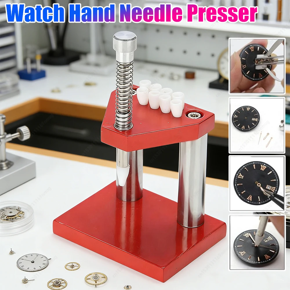 

Watch Tool Hand Plunger Puller Remover Hand Set Fitter Solid Alloy Steel Watch Repair Tool Kits for Watchmaker