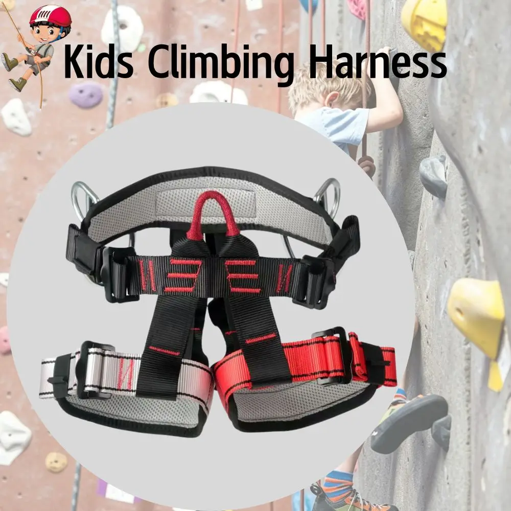 Kids Climbing Safety Harness Outdoor Safety Belt Backflip Practice Tool Half-Body Safety Protection Equipment Waist Support