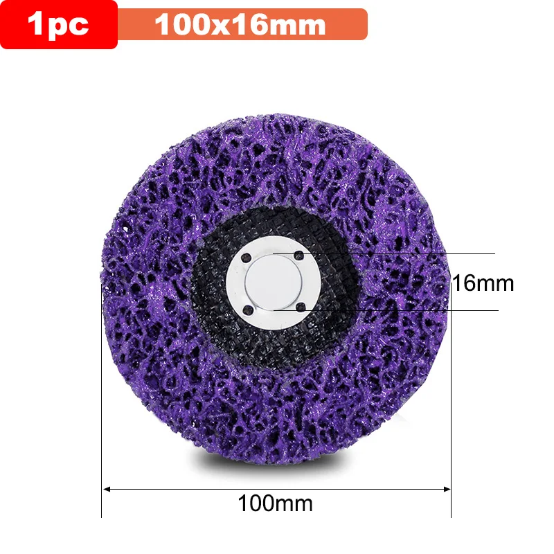 1-5 Stuks 100/115/125 Mm Koraal Schijf Poly Strip Disc Grinder Strip Disc Schurende wiel Verf Roest Verwijderen Schoon Voor Haakse Slijper