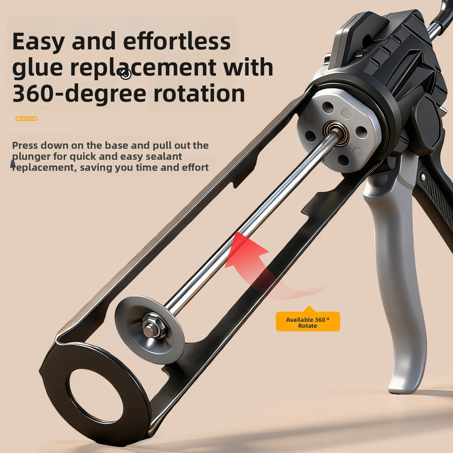 Pistola de Silicona Universal Anti-goteo para Vidrio - Qin Wang Beauty Seam, Pistola Selladora de Silicona que Ahorra Trabajo