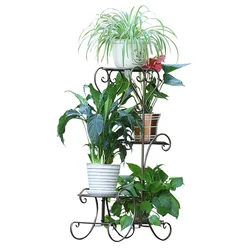 Floor-to-ceiling Flower Pot Rack Multi-layer Indoor and Outdoor European-style Living Room Balcony Green Radish Flowers Shelf