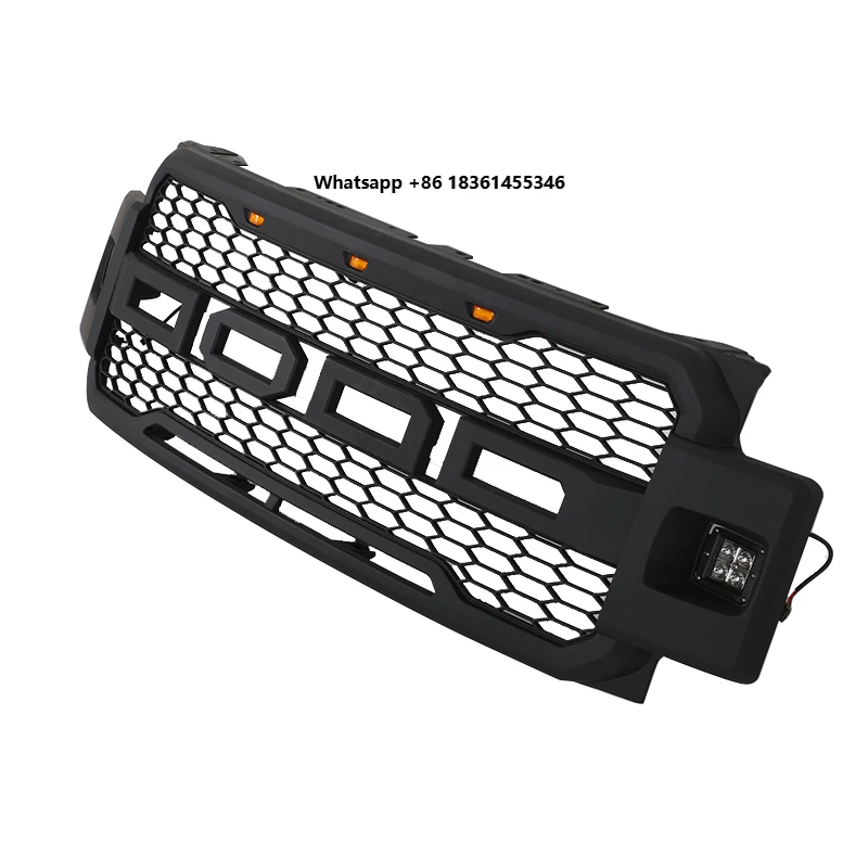 2017-2019 Raptor Style Replacement Grille with Lights FIT for  F250 350