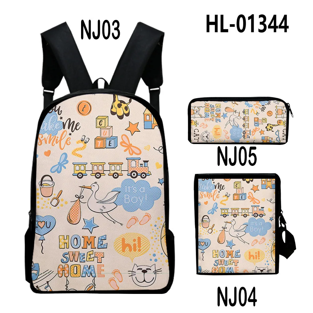 Harajuku Harajuku Youthful Peculiar animals 3D Print 3pcs/Set Student Travel bags Laptop Daypack Backpack Shoulder Bag Pencil Case - Aliexpress Deal