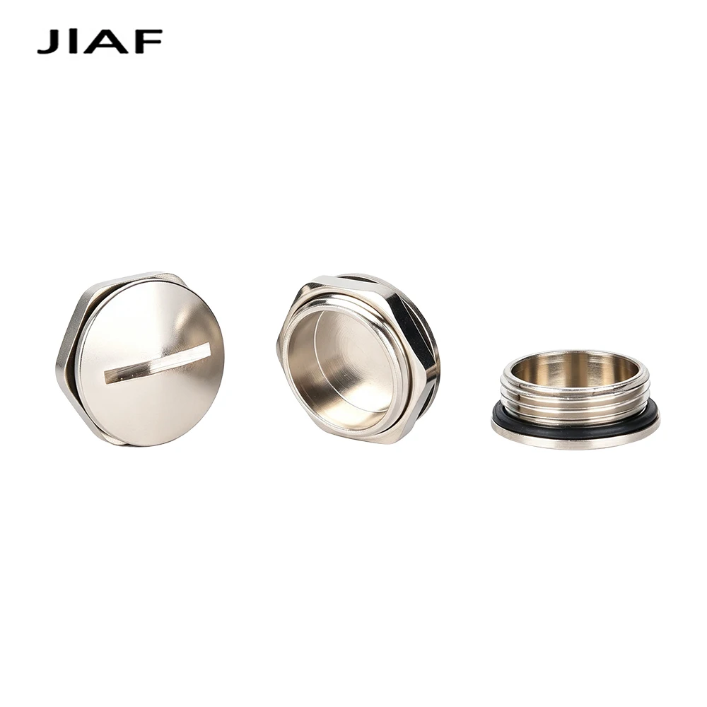 10pcs M12-M63 Metal Hole Plug IP68 Waterproof Nickel Plated Brass Screw Hole Cap With Nut M20 Sealing Cap Dustproof Plug M22 M18
