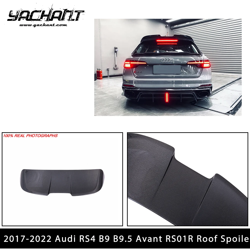 

Автомобильные аксессуары: спойлер на крышу из карбона CF, подходит для Audi RS4 B9 B9.5 Avant 2017-2022, модель RS01R