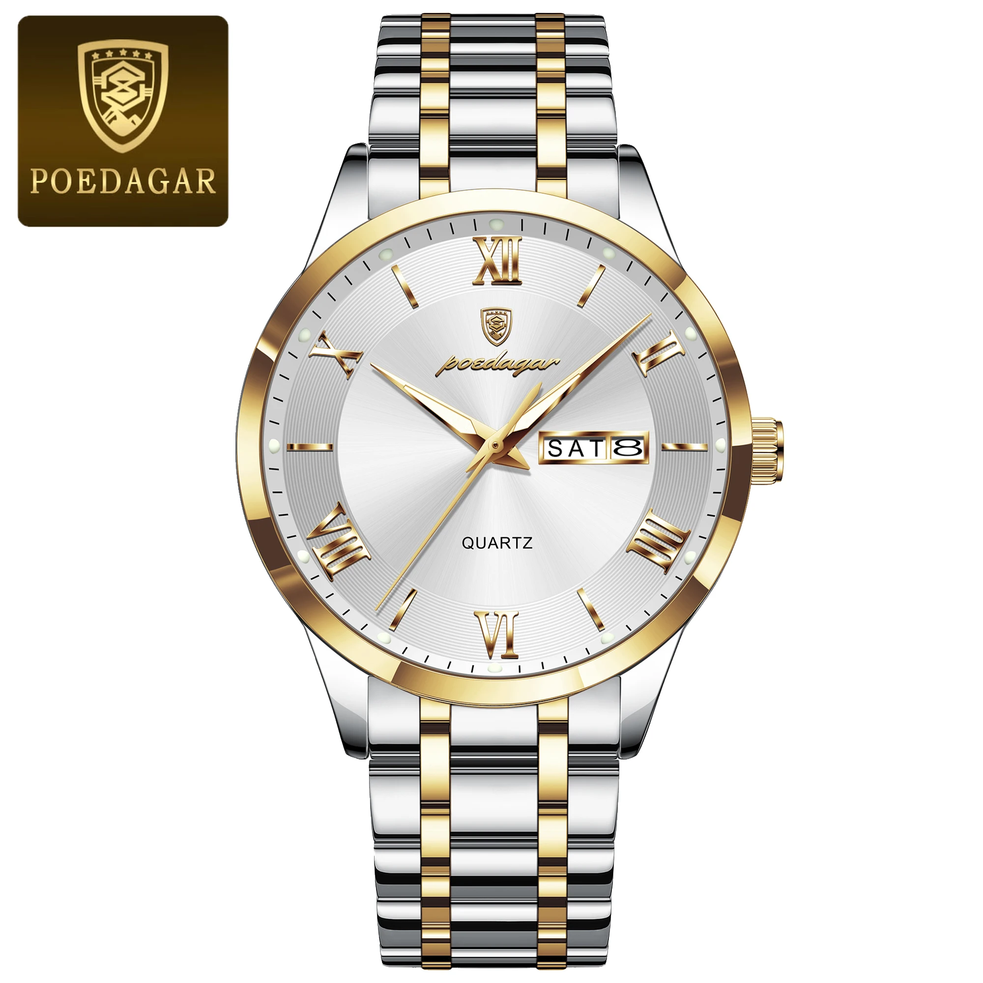 Men's Luxury Waterproof Quartz Watch with Luminous Features