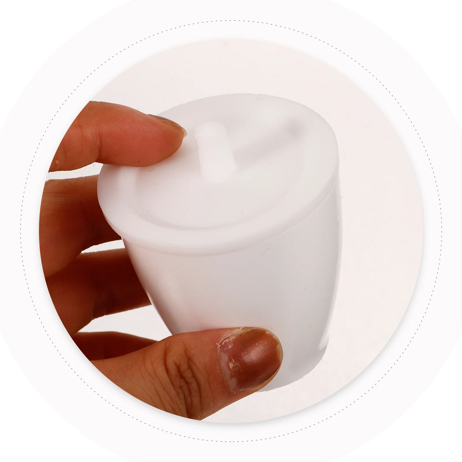 

Crucible Laboratory Tubes Electric Furnace Cylinder Measurement Cup White Experiment with Lid