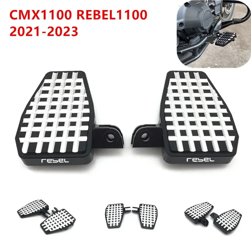 

Алюминиевые Передние Подножки для мотоцикла с ЧПУ заготовкой, подножки, широкие педали для Honda Rebel 1100 CMX1100 2021-2023 2022