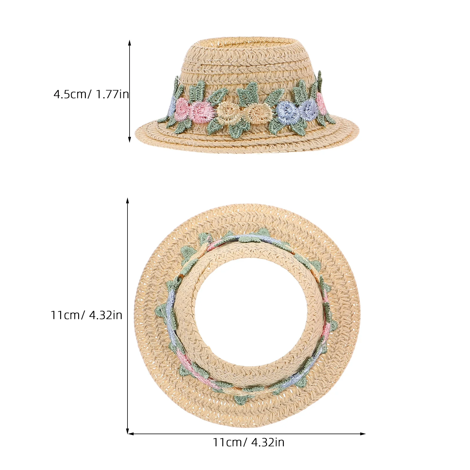 3 قطعة القبعات المصغرة صغيرة بيني قبعات رسمية أغطية الرأس دمية اكسسوارات للعب الأدوار قبعات دمية مصغرة #2