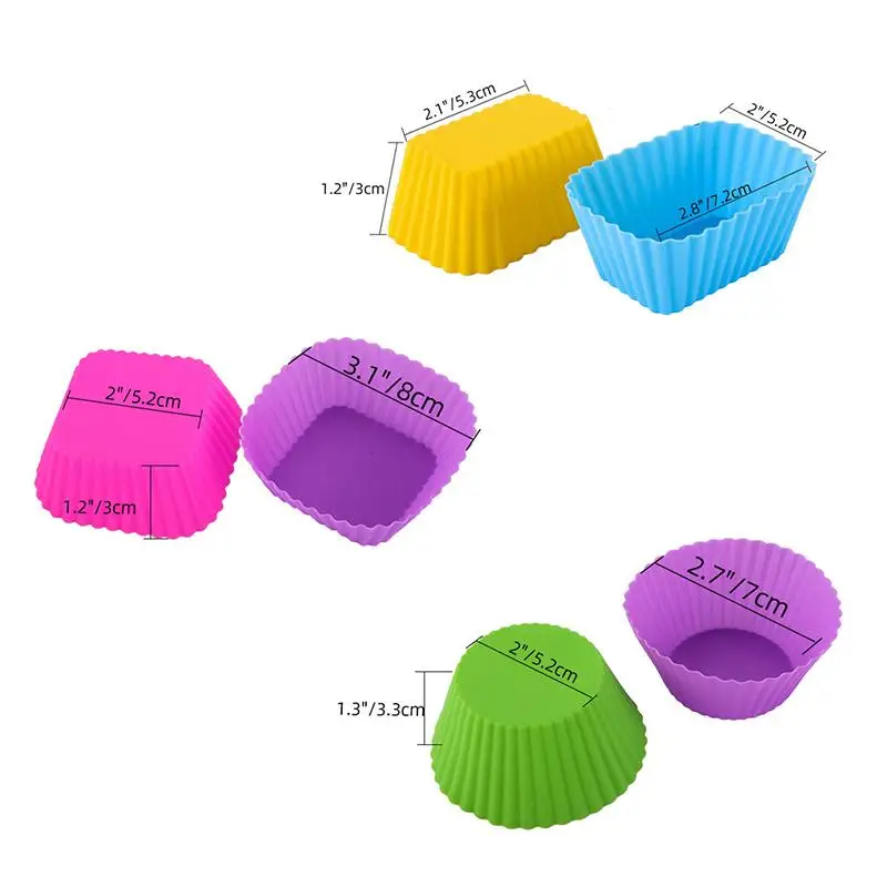 12/24Pcs Silicone Lunch Box Dividers for Kids Bento Box Partition Dish Cups Salad Dressing Accessories Eco-Friendly Food Storage - view 6