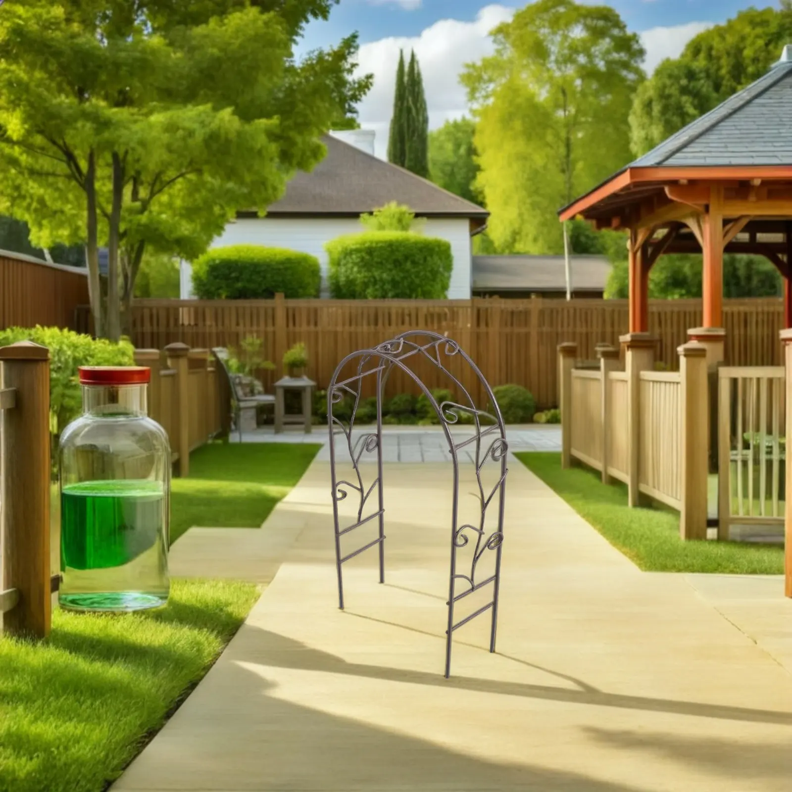 

Набор из 4 миниатюрных белых арок-опор для сказочного сада, каркас для микроландшафта, аксессуары для миниатюрного сада, мини-домик