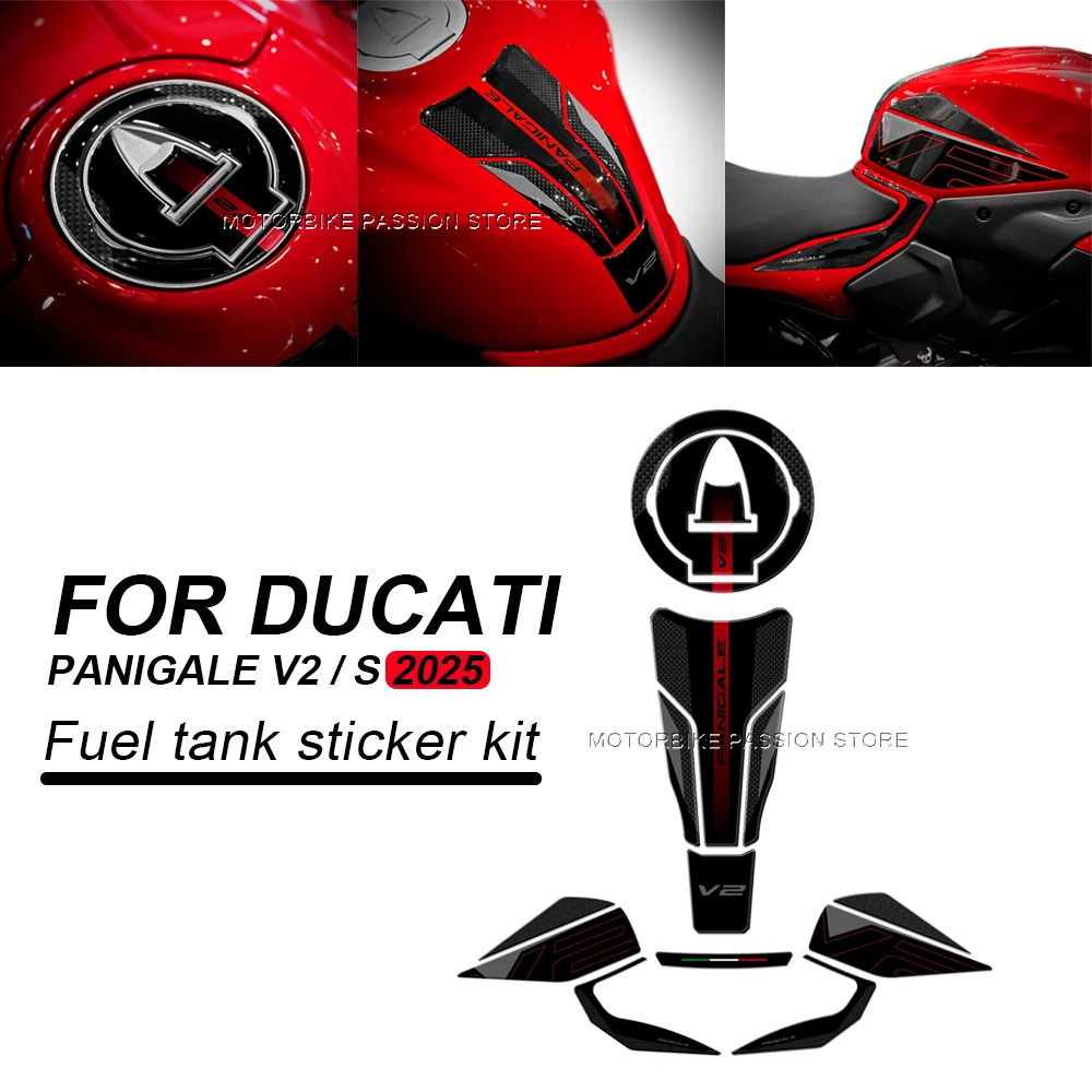 

Для Ducati Panigale V2/S 2025 аксессуары для мотоциклов, защита, наклейка, 3D защита, наклейки PanigaleV2, водонепроницаемые