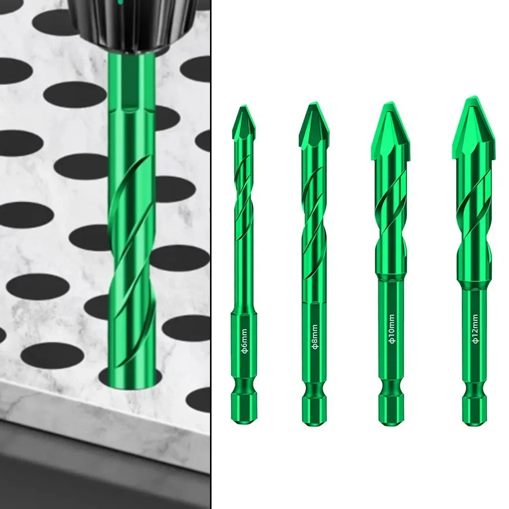 1pcs Drill Bit Eccentric Drill Drilling 6-12mm Glass Tile Punching Rock Slab Triangle Drill Bit 6mm 8mm 10mm 12mm Hand Tool Part