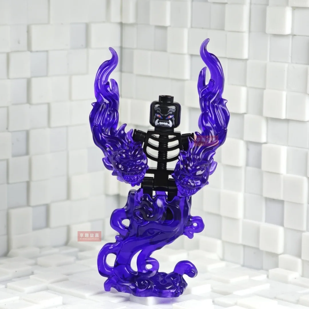 Halloween Skelett-Armee Mini-Puppe MOC Bausteine DIY Zusammengebaute Bausteine Charakter-Puppe Skelett-Pferd Ornamente Spielzeug