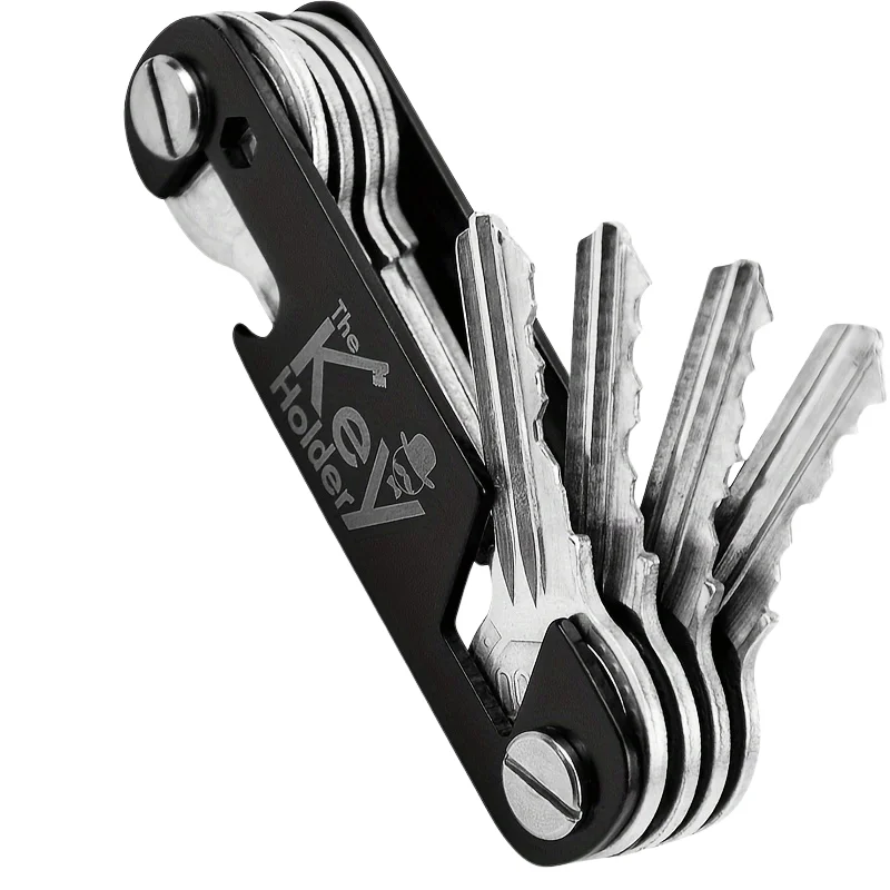 Outdoor Portable Key Holder Storage Clip EDC Multifunctional Stainless Steel Thickened Bottle Opener Keychain