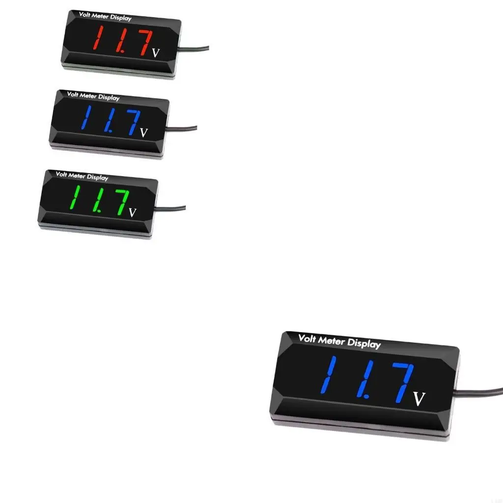 ĐÈN LED Hiển Thị Kỹ Thuật Số Vôn Kế Ô Tô Xe Máy Điện Áp Đồng Hồ Đo Bảng Đồng Hồ 12V L4MF