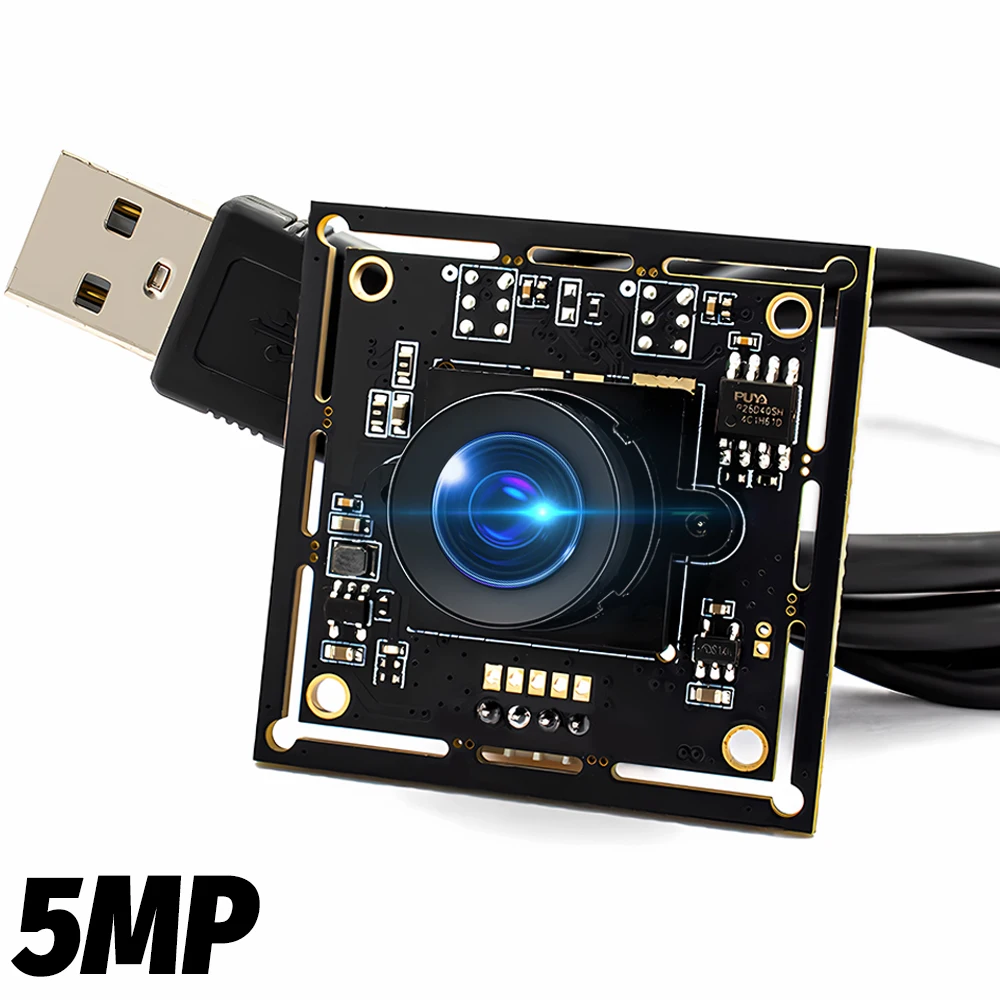 

WGWK IMX335 Sensor USB Camera Module 5MP 2592x1944 30fps USB2.0 Board With No Distortion Lens OTG UVS Compatible Plug And Play