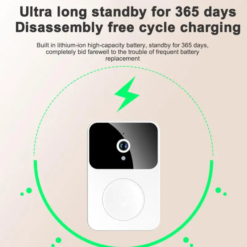 X9 Smart Wifi Video Doorbell Wireless 1080P HD Camera PIR Motion Detection IR Alarm Security Smart Home Door Bell Intercom