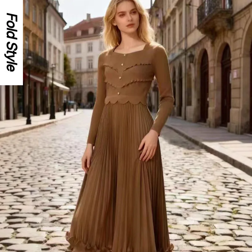 haut-de-gamme-sens-leger-luxe-et-texture-printemps-et-automne-manches-longues-a-word-jupe-temperament-miyake-robe-moyenne-et-longue