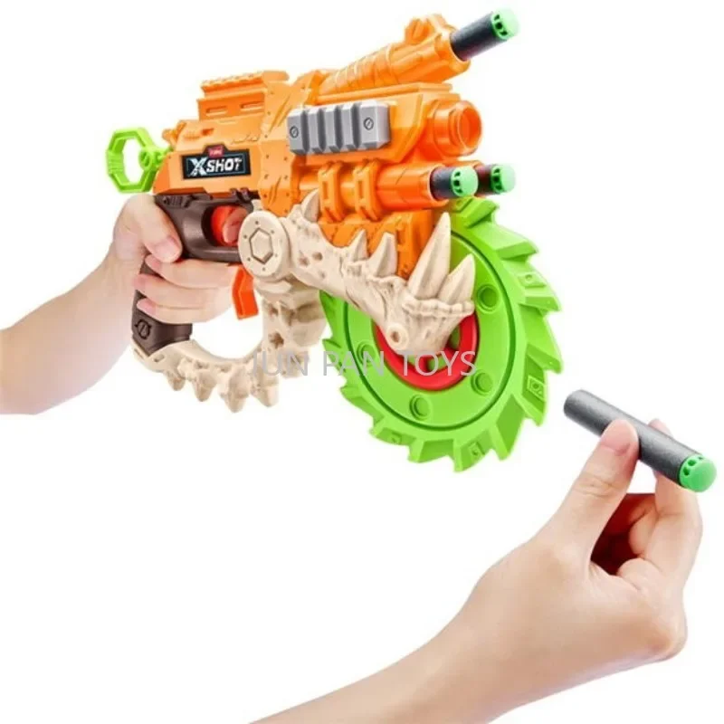 Zuru XShot Insanity HorrorFire HorrorFire con 8 dardos pistola de juguete modelo figura niños juguetes para niños colección juguete de regalo de Navidad