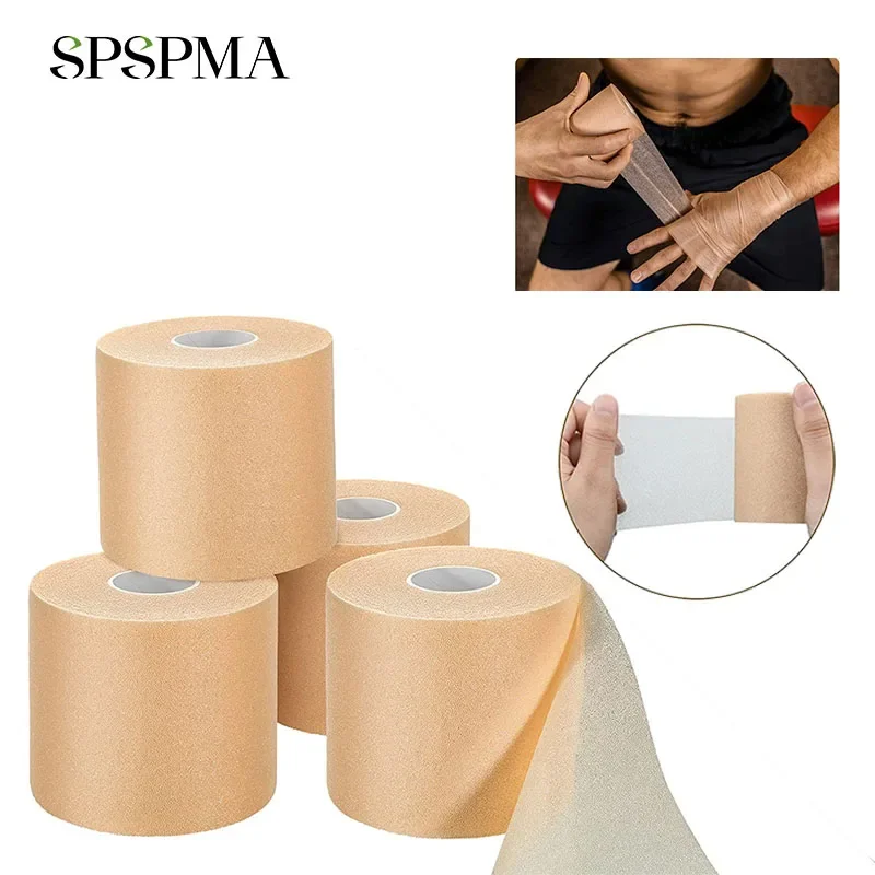 1 Roll Self Adhesive Bandage wrap -  Cohesive Bandage for All Sports - Brown Non-Woven Self adhering Bandage Wrap - for Wrists