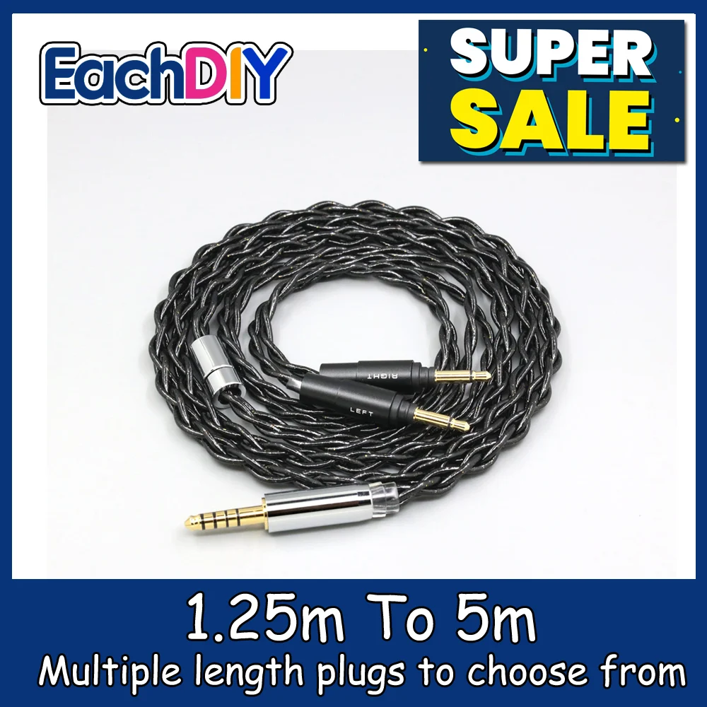 

99% Pure Silver Palladium Graphene Floating Gold Cable For Yamaha YH-5000SE YH-4000 YH-C300 Headphone Orignal Type Plug LN008775