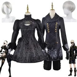 Nier Automata Cosplay Costume 9S Yorha 2B Cosplay Costume Wig Sexy Anime Games Suit Male Women Halloween Party Fancy Dress