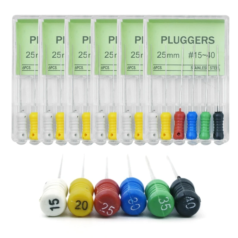 

10 x 6Pcs/Pack Dental Finger Spreaders File Hand Use Stainless Steel Root Cannal Endo Files 21mm/25mm Endodontic Dentist Drills
