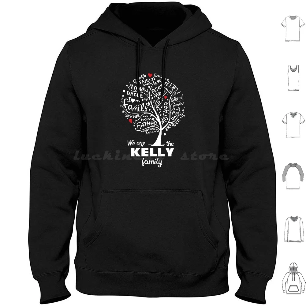 

We Are The Family Hoodie cotton Long Sleeve We Are Family Family Families Family Brother Sister Mom Dad Retro Grandpa