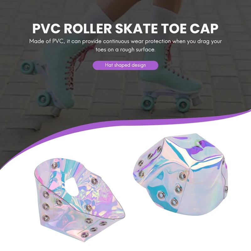 1 Pair Skate Toe Guards PVC Roller Skate Toe Caps For Roller Skates Toe Cap Protective Cover Shoe Shield