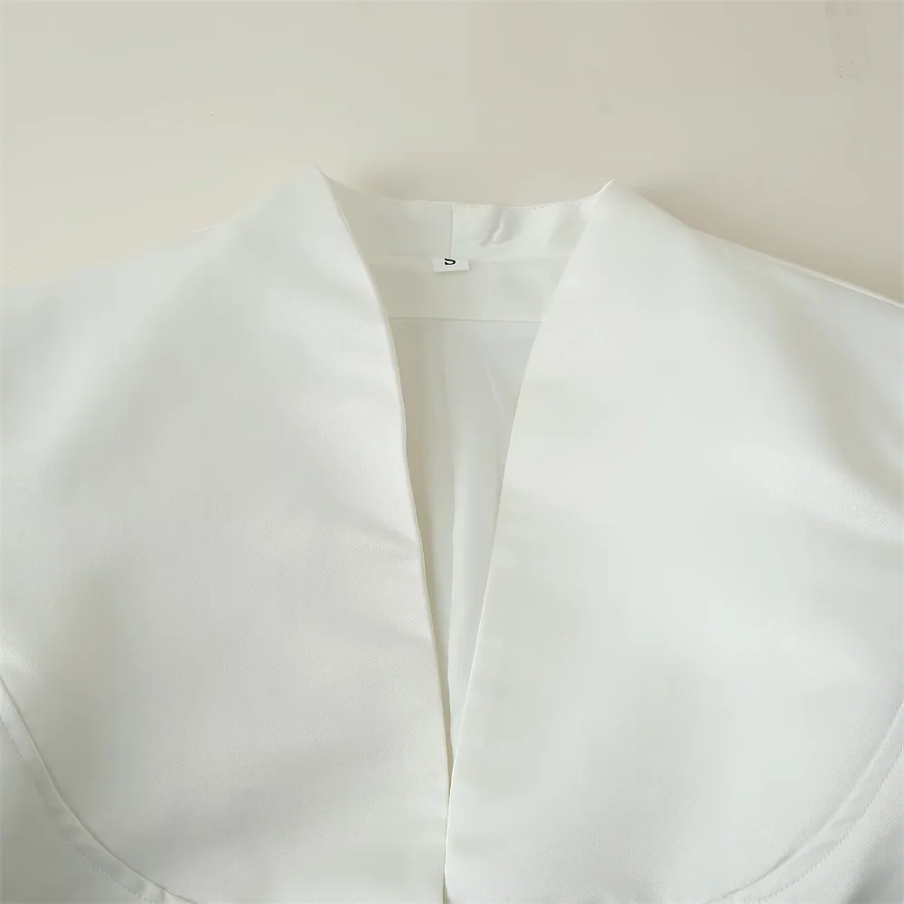 Nowa damska odzież w stylu europejskim i amerykańskim, modna, prosta, dopasowana, zapinana na guziki, szerokie ramię, marynarka