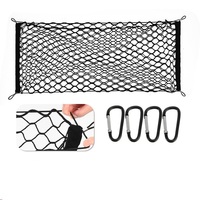 Heavy Duty Truck Bed Cargo Net, Universal Elastic Mesh Net with 4 Hooks for Pickup Truck Accessories, Organizer Secure Your Load