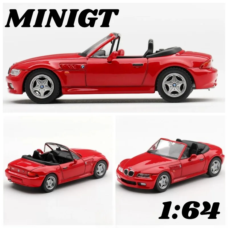 minigt-1-64-bmw-z3-e36-7-カブリオレ-ダイキャスト合金製ミニカー。男の子へのプレゼントに最適で、机の上の飾りとしてもぴったりです。