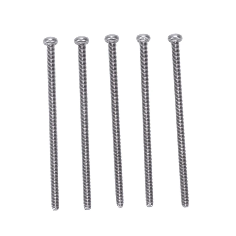 M3 x 60mm 304 Stainless Steel Phillips Pan Head Screws Bolt 60pcs