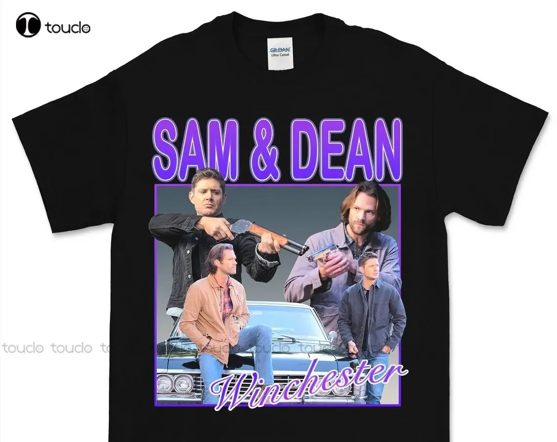 Sam & Dean Winchester Vintage T Shirt Unisex Supernatural Tv T-Shirt Pop Culture Xs-5Xl Custom Gift Make Your Design New