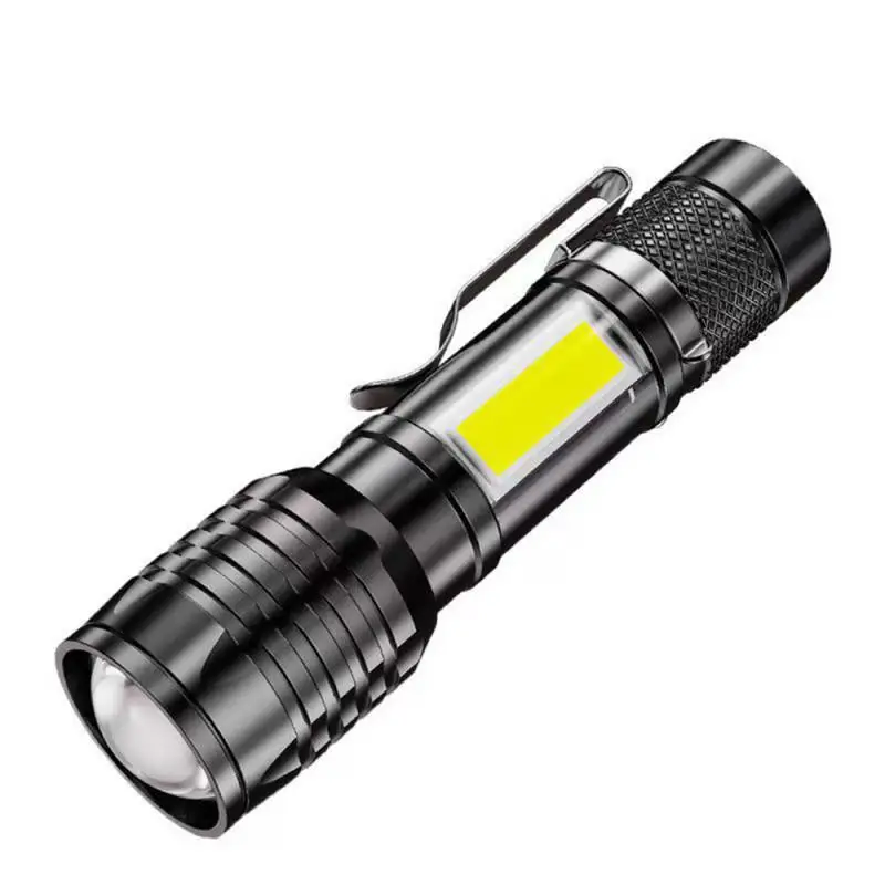 Portable Powerful LED Lamp Flashlight Linterna Tactical Zoom Chargeable Battery Outdoor Camping Tactics Flash Light