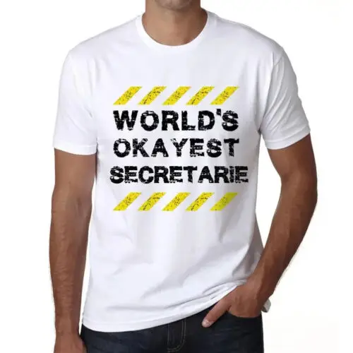 Men's Graphic T-Shirt Worlds Okayest Secretarie Eco-Friendly Limited Edition