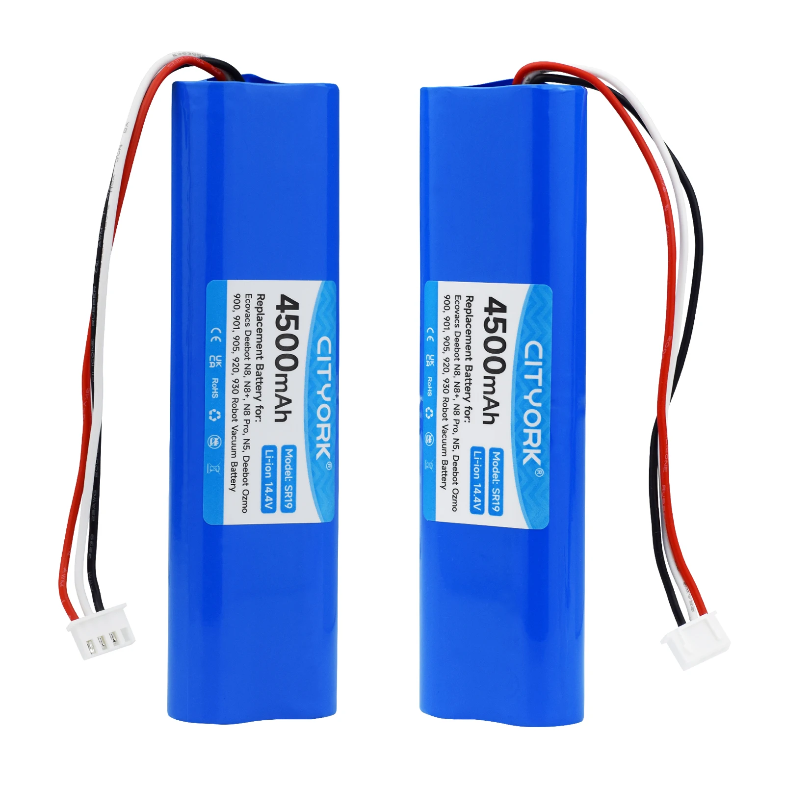 14.4V 4500mAh Replacement Battery for Ecovacs Deebot N8+ N8 Pro N5 Deebot Ozmo 900 901 905 920 930 Li-ion Sweeper Battery