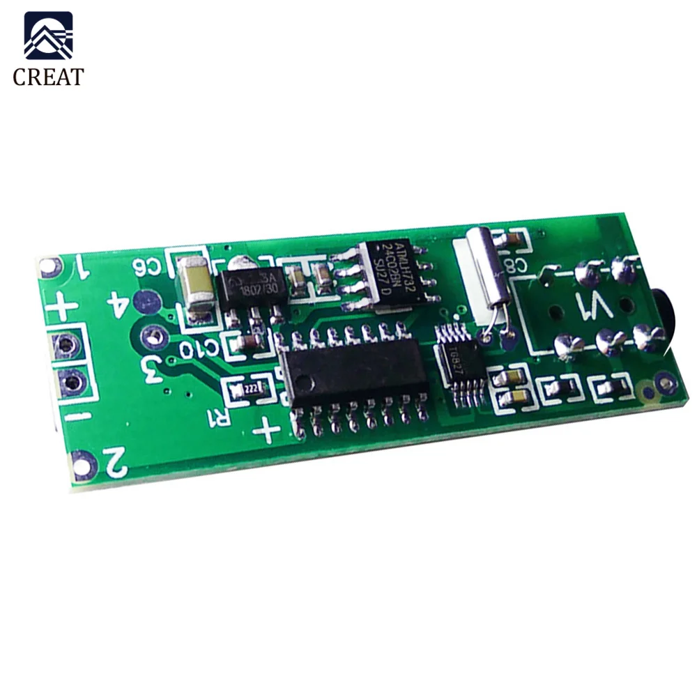 RDA5807 Two-channel Stereo FM Radio Module FM Receiver Board 76.0MHz~108.0MHz DC 2.8V-12V